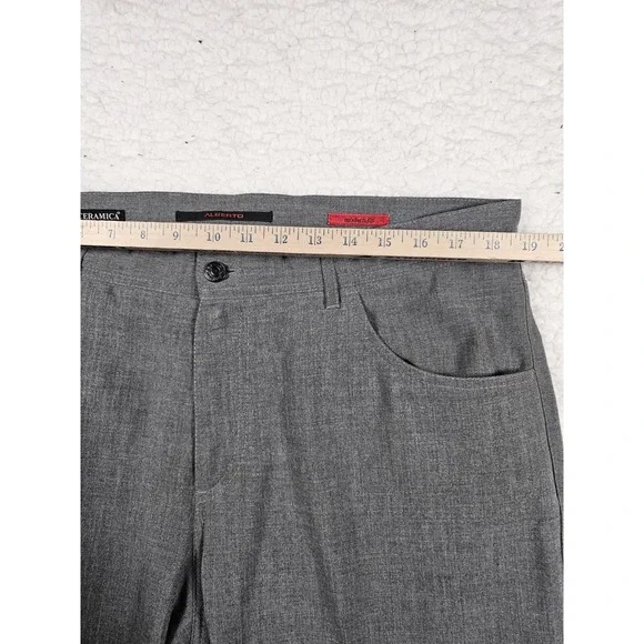 Alberto Ceramica Stone Golf Pants Mens 36x34 Gray Modern Fit Stretch Performance